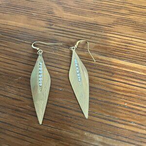 Lightweight Midcentury-look Polished Metal Earrings